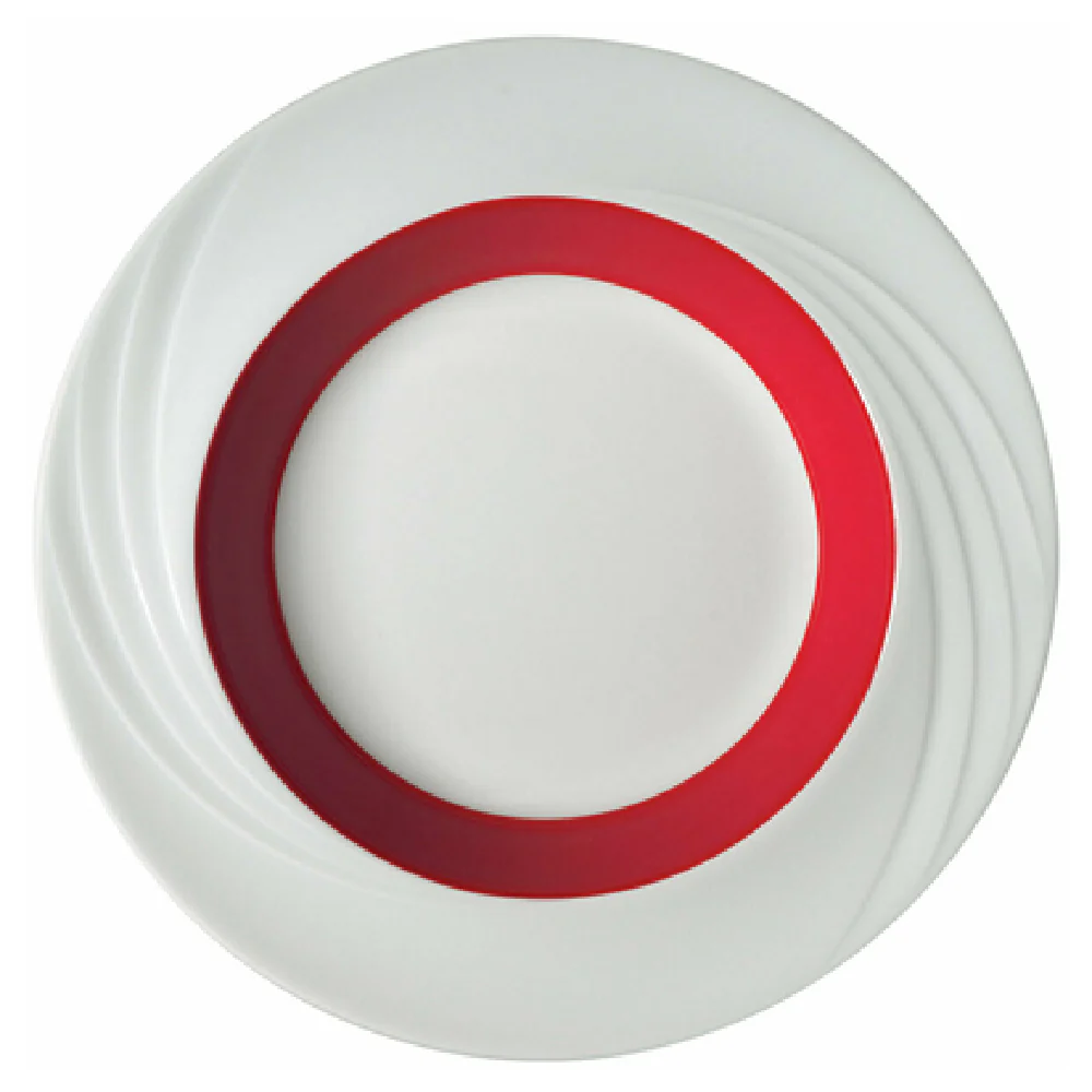 Libbey 9181823-62931 9 Inch Round Bowl Donna Senior Porcelain with Red Band Libbey 9181823-62931 9 Inch Round Bowl Donna Senior Porcelain with Red Band