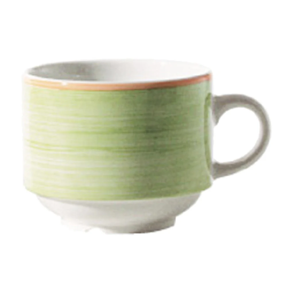 Tableware Solutions USA 51COGRE035 7-1/2 Oz Stackable Tea Cup China Green
