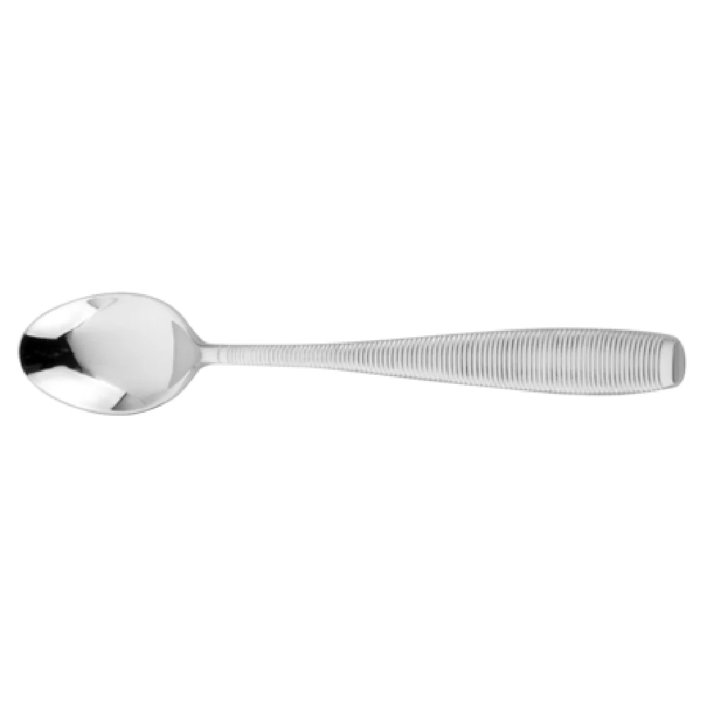 Steelite WLMAS04 5-3/4 Inch Iced Teaspoon Grooved Handle Stainless Steel Mirror Finish Steelite WLMAS04 5-3/4 Inch Iced Teaspoon Grooved Handle Stainless Steel Mirror Finish