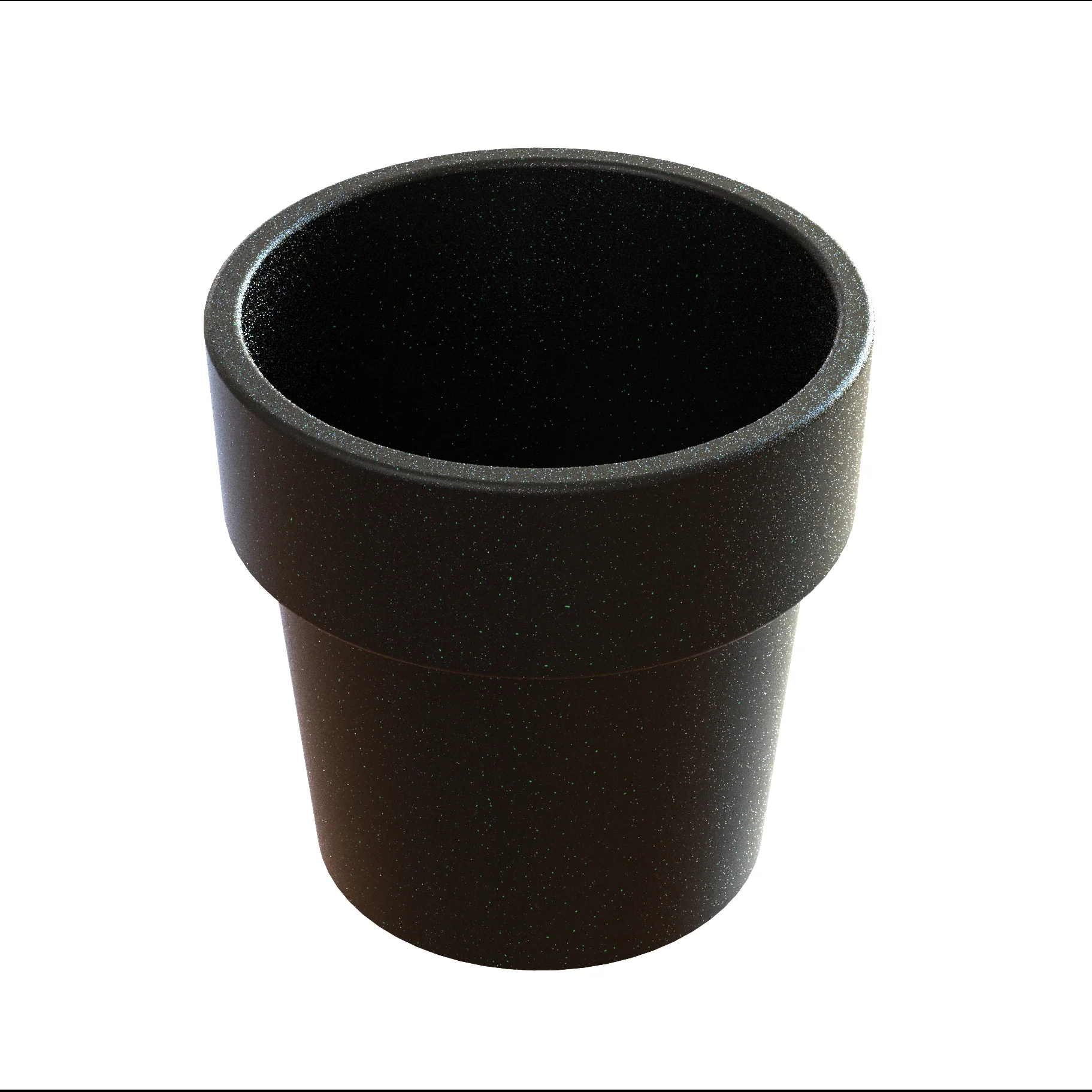Tablecraft CW1450BKGS 18 Oz Round Condiment Crock with Duracoat Aluminum Black Green Speckle Finish Tablecraft CW1450BKGS 18 Oz Round Condiment Crock with Duracoat Aluminum Black Green Speckle Finish