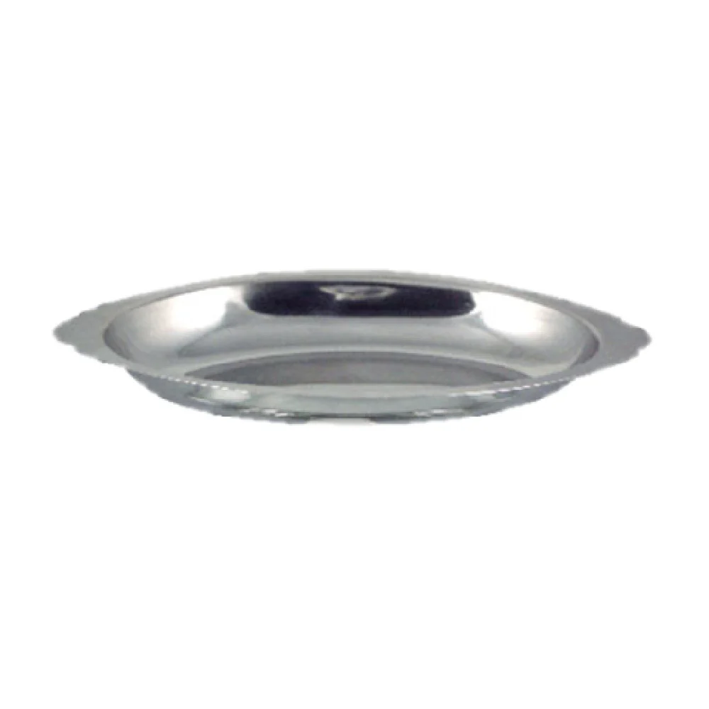 International Tableware ITW-I-I-12 12 Oz Oval Au Gratin Dish Stainless Steel