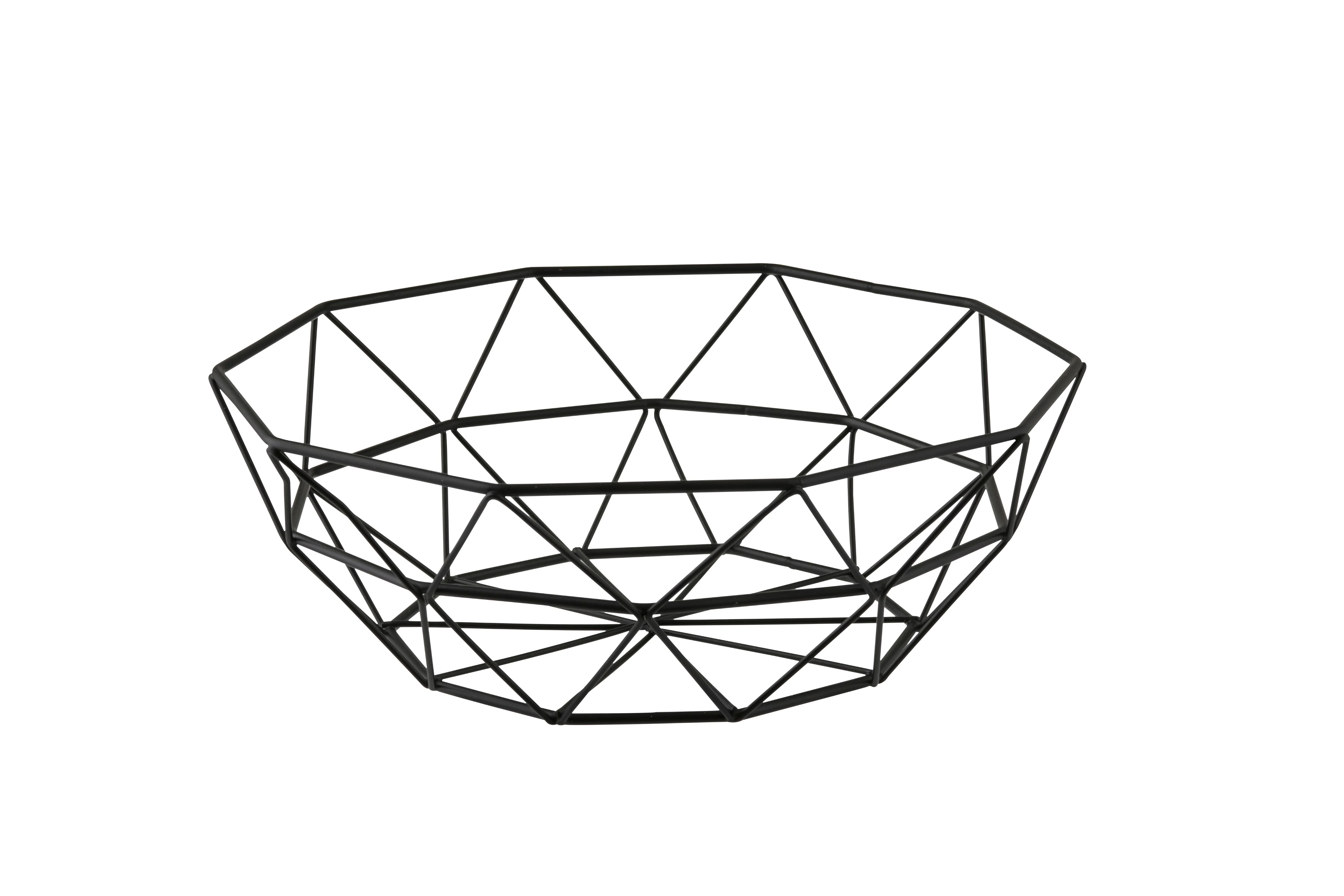 Tablecraft 10464 10 Inch Round Wire Basket with Powder Coated Steel Black Tablecraft 10464 10 Inch Round Wire Basket with Powder Coated Steel Black