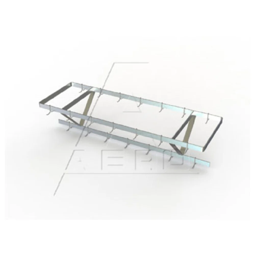AERO Manufacturing CPC-144 144 Inch Triple Bar Pot Rack Ceiling Mount with Hooks