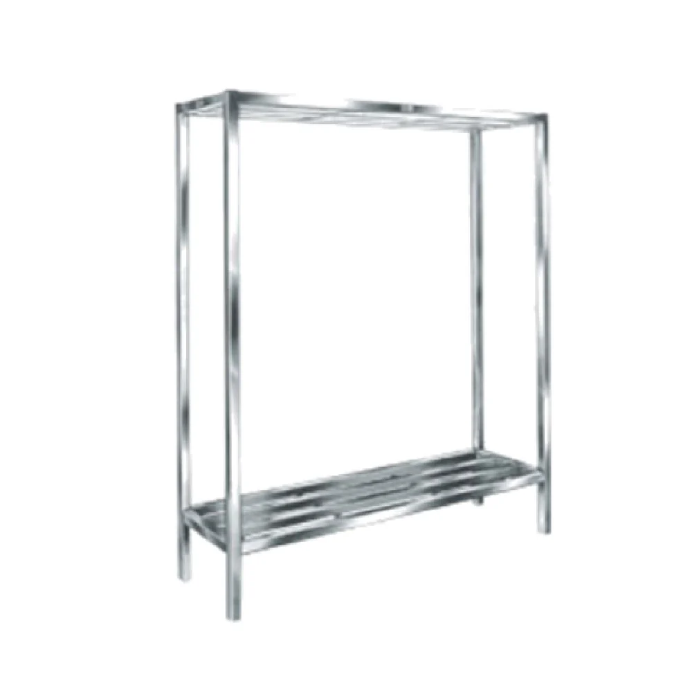 Winholt ALSCS-60-224 60 Inch Cooler and Backroom Shelving Tubular with 2 Shelves Aluminum Winholt ALSCS-60-224 60 Inch Cooler and Backroom Shelving Tubular with 2 Shelves Aluminum