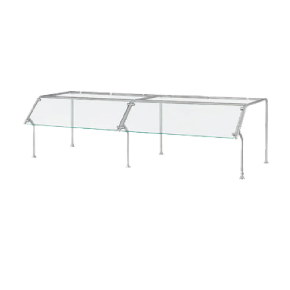 Vollrath N98652 56 to 61 Inch Contemporary Breath Guard Sneeze Guard with Top Shelf Vollrath N98652 56 to 61 Inch Contemporary Breath Guard Sneeze Guard with Top Shelf