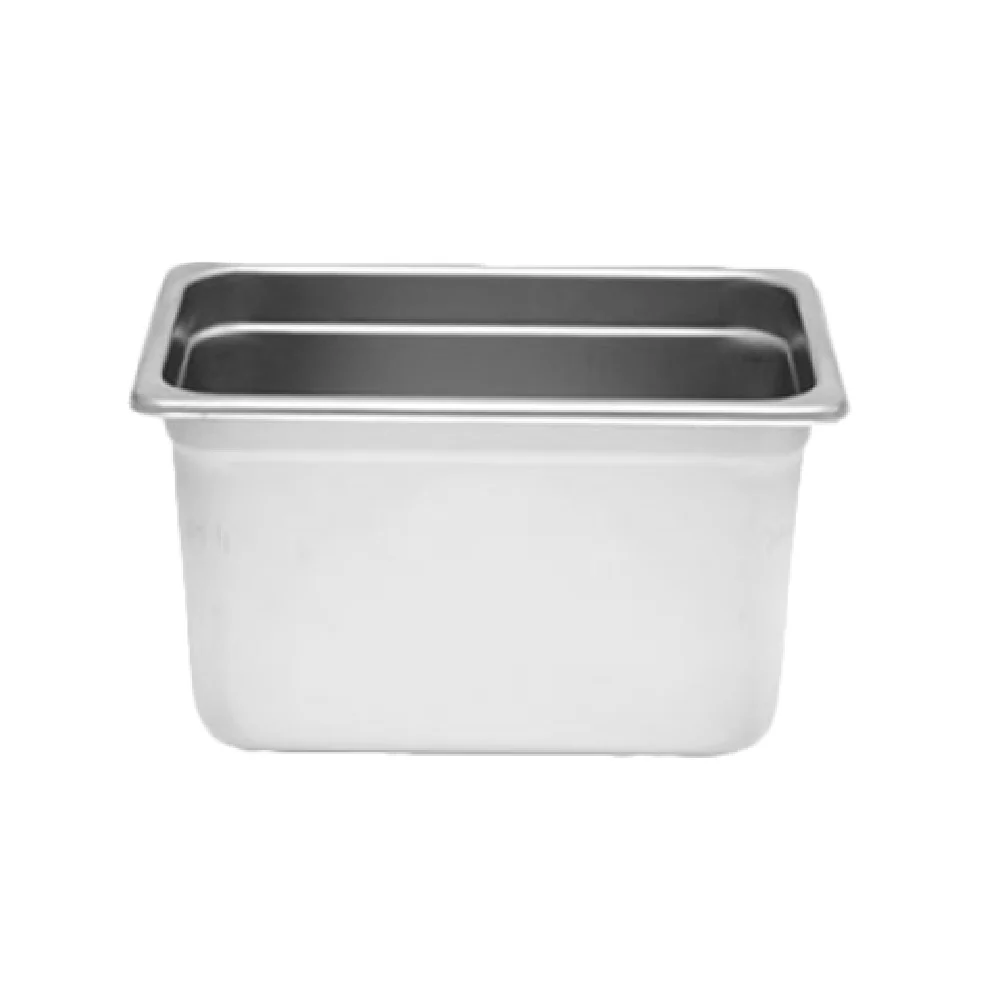 Thunder Group STPA3146 10.43 Inch 1/4 Size Steam Table Pan 24 Gauge Stainless Steel with Anti-Jam
