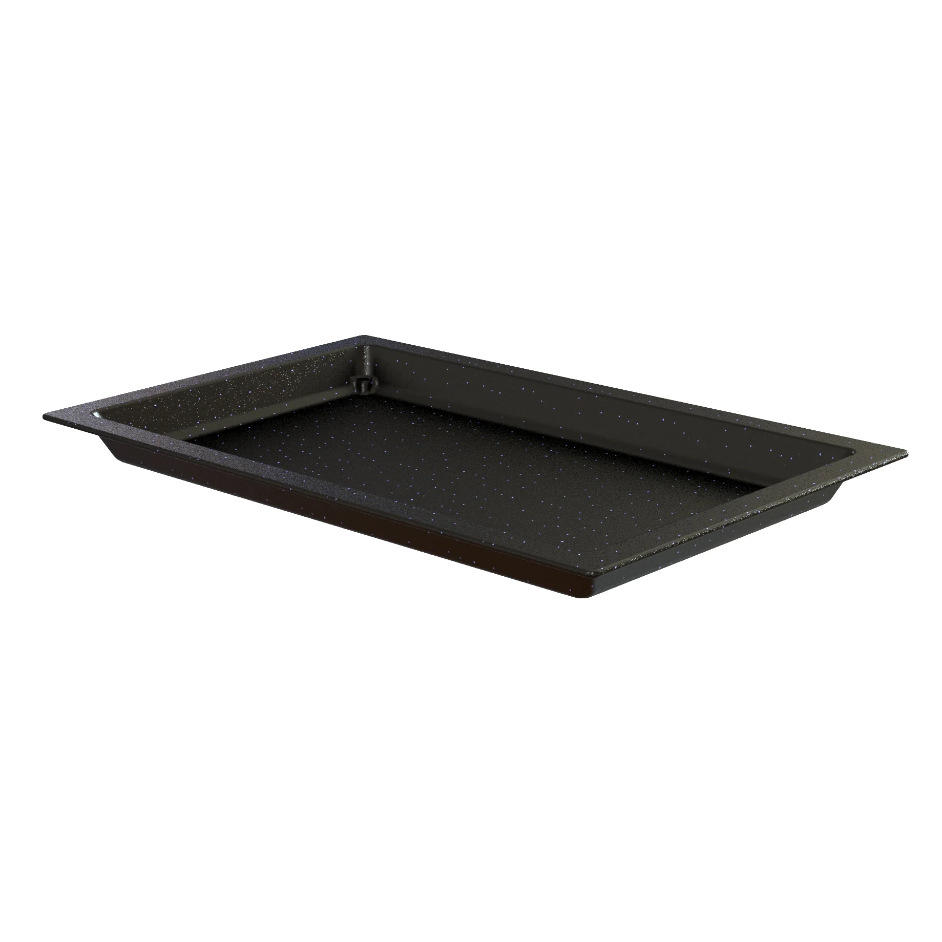 Tablecraft CW4048MBS 21 Inch Full Size Food Pan Cold Holding Aluminum Midnight Blue Speckle Finish