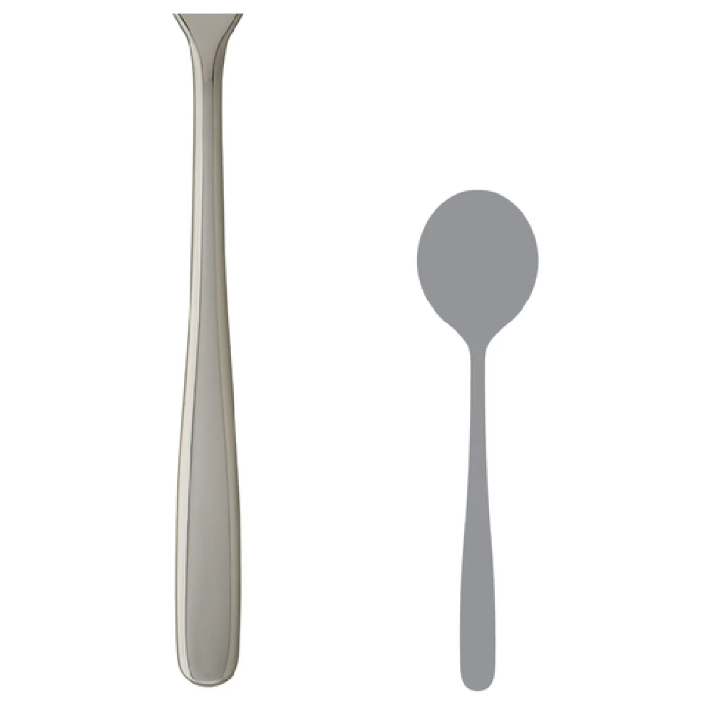 Steelite 5501J002 7-1/4 Inch Soup Spoon Round with 18/10 stainless steel