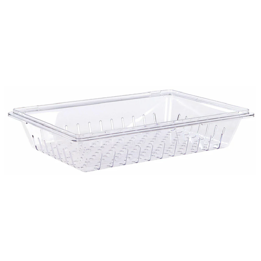 Carlisle 1062807 26 Inch Colander with Perforated and Slotted Design Clear Polycarbonate