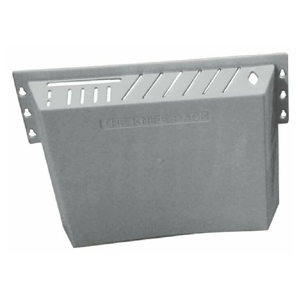 Omcan 11545 12.5 Inch Knife Rack Holds 12 Knives and 1 Cleaver Gray Plastic Omcan 11545 12.5 Inch Knife Rack Holds 12 Knives and 1 Cleaver Gray Plastic