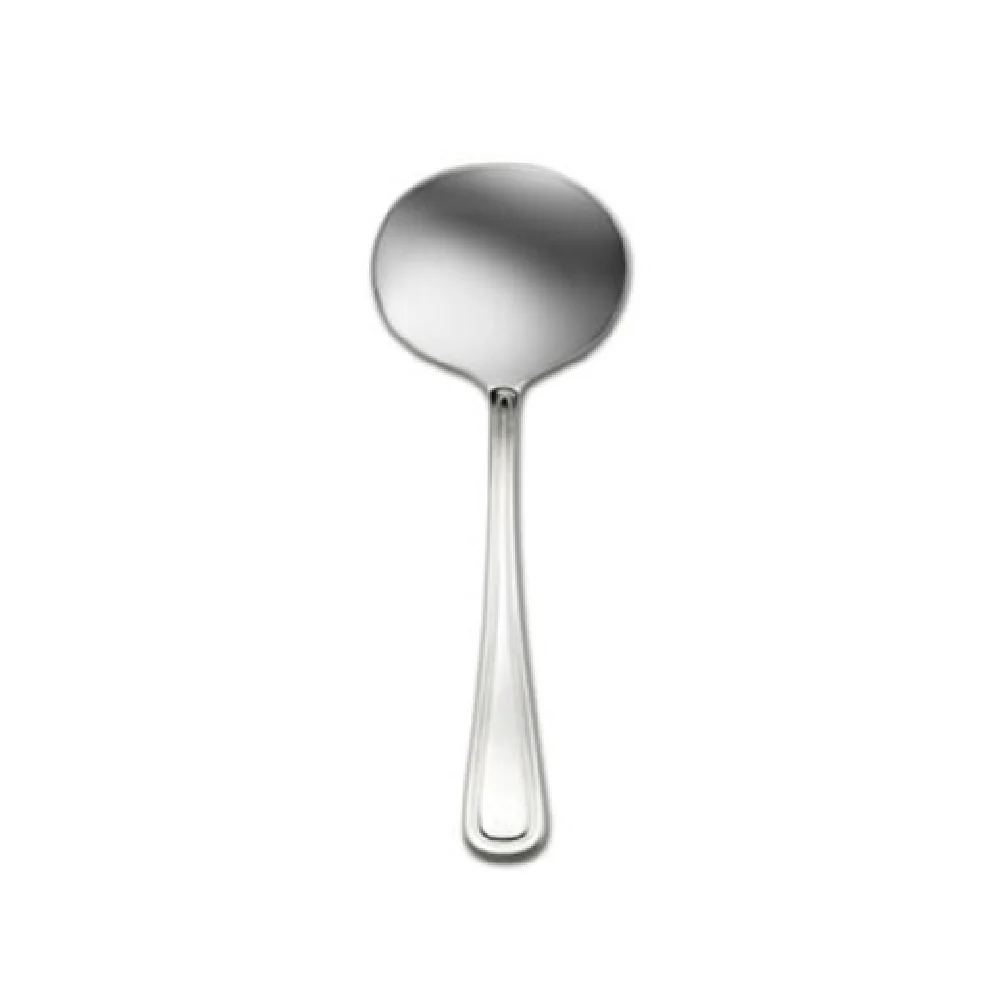 1880 Hospitality T012MGLF 1 Oz Gravy Ladle with Curved Handle Stainless Steel