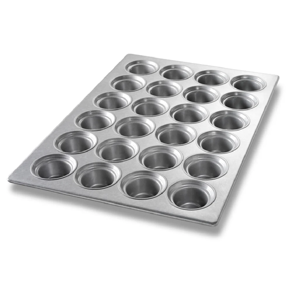 Chicago Metallic 43026 17-7/8 Inch Muffin Pan Aluminized Steel Makes 24 Muffins