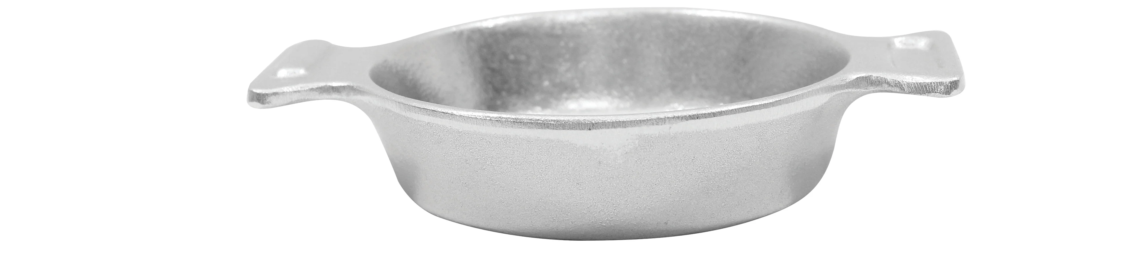 Tablecraft CW4042CBL 10 Oz Round Cold Server with Double Handles Cobalt Blue Cast Aluminum