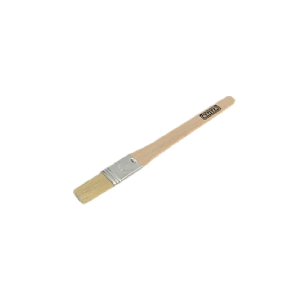 BauscherHepp 23.0076.9776 1 Inch Pastry Brush Flat Wood Brown Natural Bristles