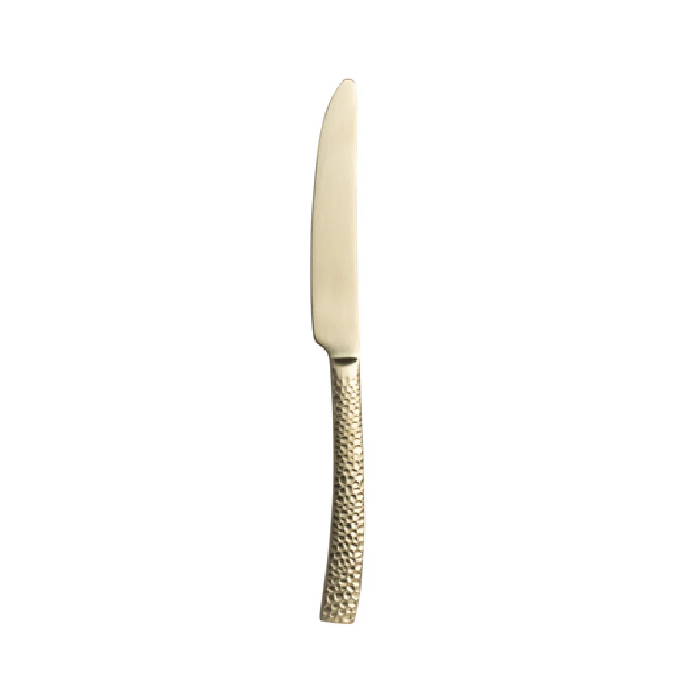 Steelite 5733SX045 7-1/4 Inch Butter Knife 18/0 Stainless Steel Hammered Finish