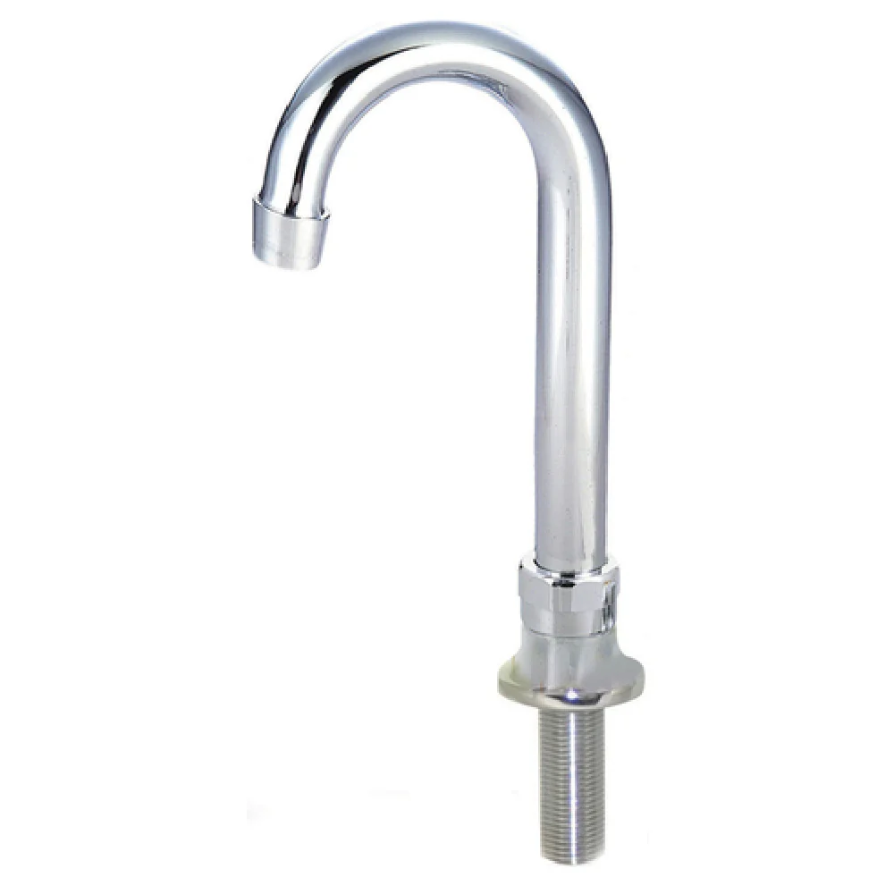 BK Resources BKF-DMB-8G-G Faucet 8 Inch Gooseneck Chrome Deck Mount with Lead Free BK Resources BKF-DMB-8G-G Faucet 8 Inch Gooseneck Chrome Deck Mount with Lead Free