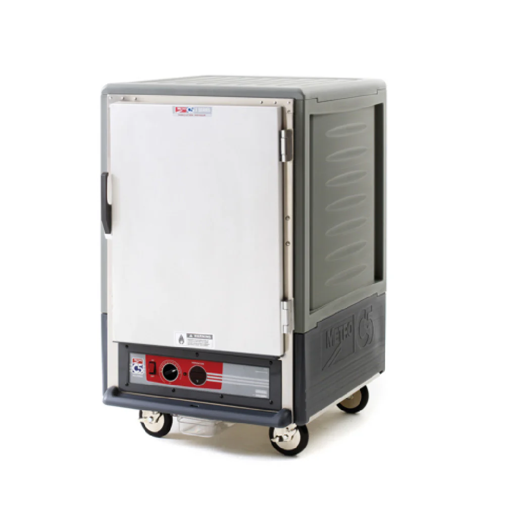 Metro C535-HFS-4-GYA 27 Inch Insulated Heated Holding Cabinet Mobile with Grey Insulation Armour Metro C535-HFS-4-GYA 27 Inch Insulated Heated Holding Cabinet Mobile with Grey Insulation Armour
