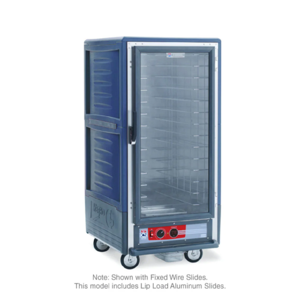 Metro C537-HFC-L-BUA 27 Inch Mobile Heated Cabinet with Blue Insulation Armour