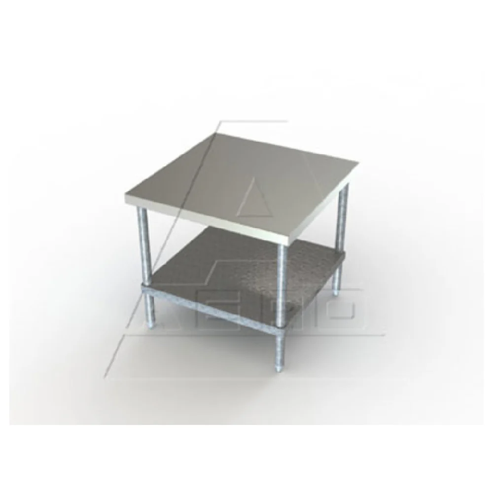 AERO Manufacturing 2MGU-2424 24 Inch Mixer Stand Open Base with Bottom Shelf AERO Manufacturing 2MGU-2424 24 Inch Mixer Stand Open Base with Bottom Shelf