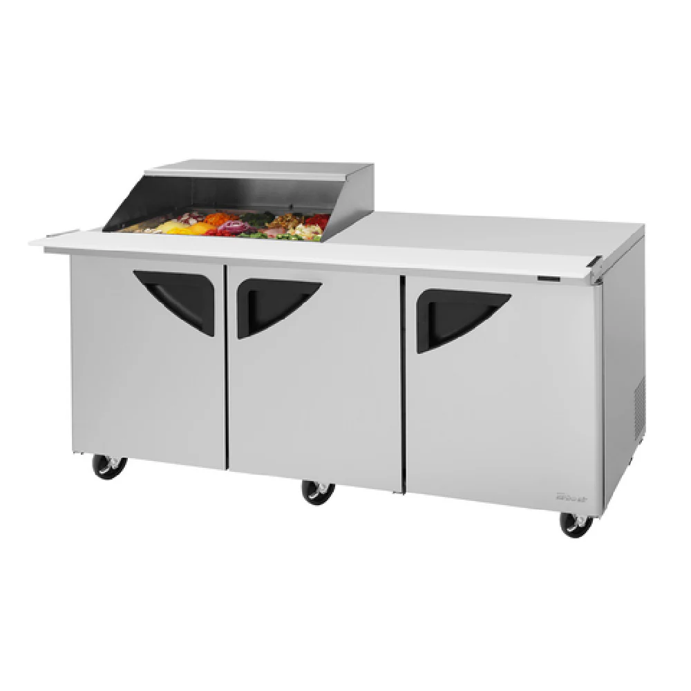 Turbo Air TST-72SD-15M-N-SL(-LW) 72 Inch Super Deluxe Refrigerated Counter with Work Station