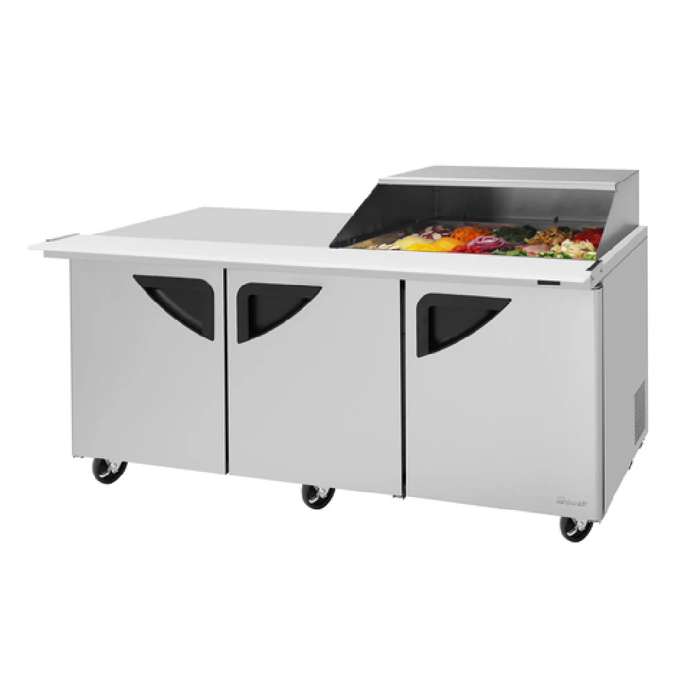 Turbo Air TST-72SD-15M-N-SL(-LW) 72 Inch Super Deluxe Refrigerated Counter with Work Station Turbo Air TST-72SD-15M-N-SL(-LW) 72 Inch Super Deluxe Refrigerated Counter with Work Station