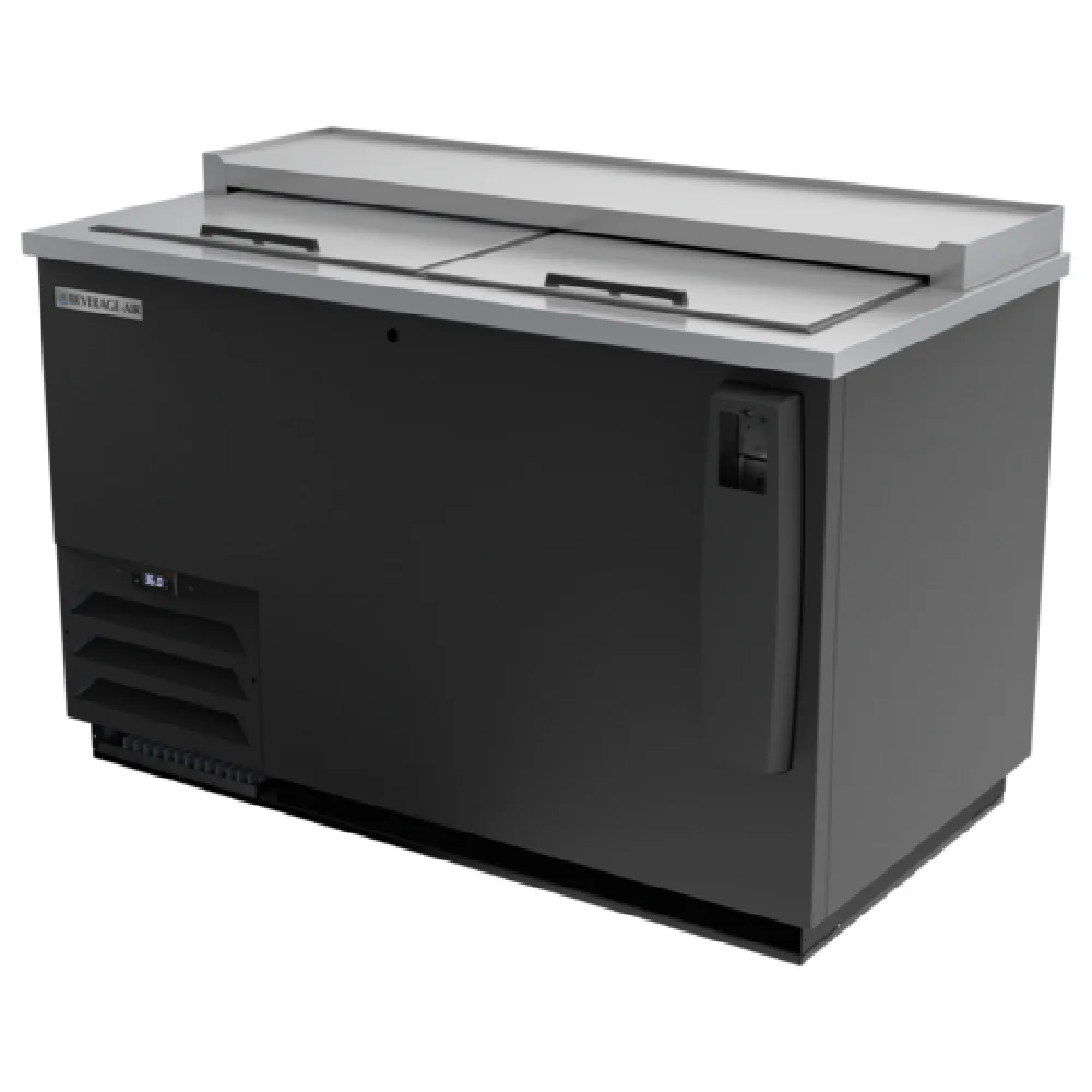 Beverage Air DW49HC-B 50 Inch Bottle Cooler Flat Top 13.7 cu ft Stainless Steel and Black Painted Steel Beverage Air DW49HC-B 50 Inch Bottle Cooler Flat Top 13.7 cu ft Stainless Steel and Black Painted Steel