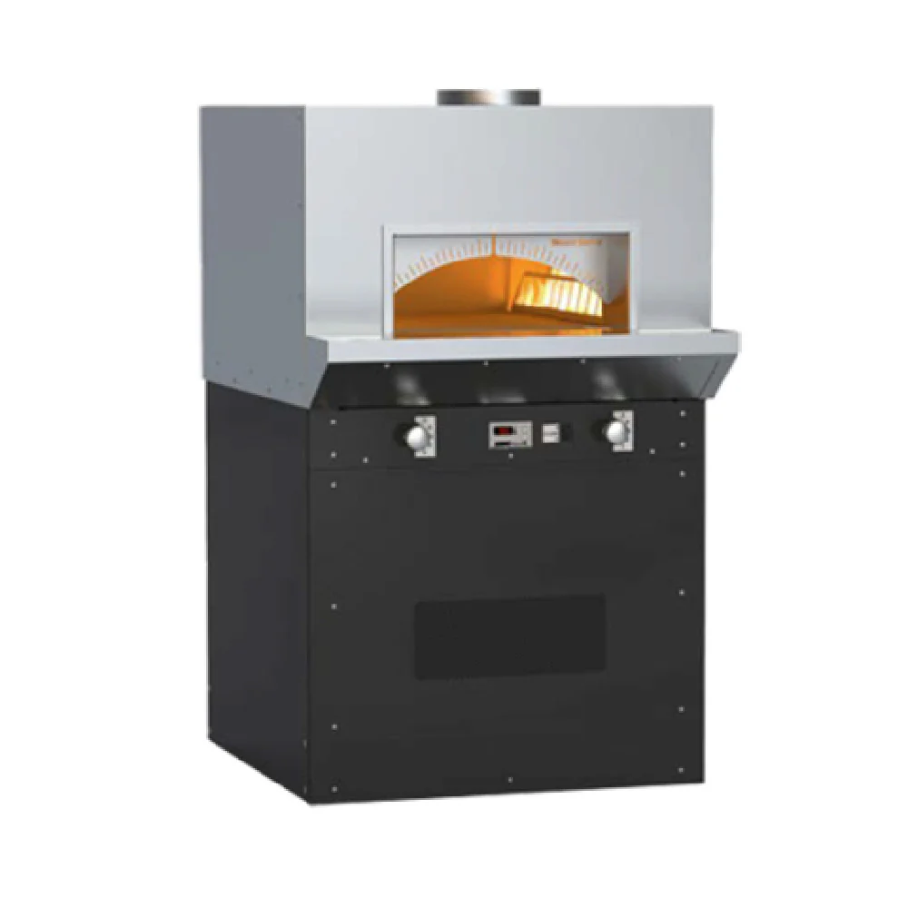 Wood Stone WS-BL-4355RFG-LR 34 Inch Gas Fired Bistro Stone Hearth Pita Oven with Dual Radiant Flames 151000 BTU