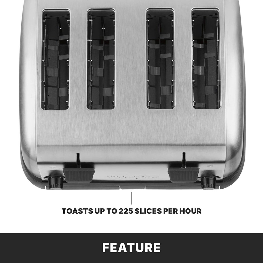 Waring WCT708K 14 Inch Commercial Toaster Electric with 4 Extra Wide Slots Waring WCT708K 14 Inch Commercial Toaster Electric with 4 Extra Wide Slots