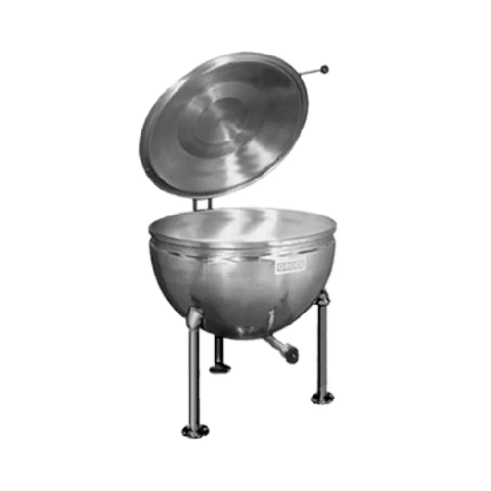 Groen GT-150 56 Inch 150 Gallon Direct Steam Kettle Full Jacket 316 Stainless Steel