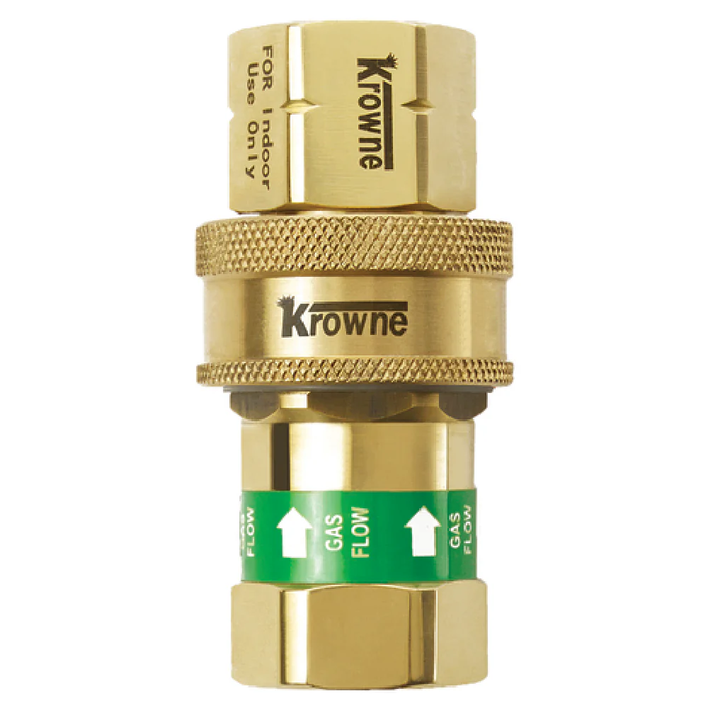 Optional 1-1/4 Inch Stainless Steel Quick Disconnect Gas Valve, Krowne QD125 Optional 1-1/4 Inch Stainless Steel Quick Disconnect Gas Valve, Krowne QD125