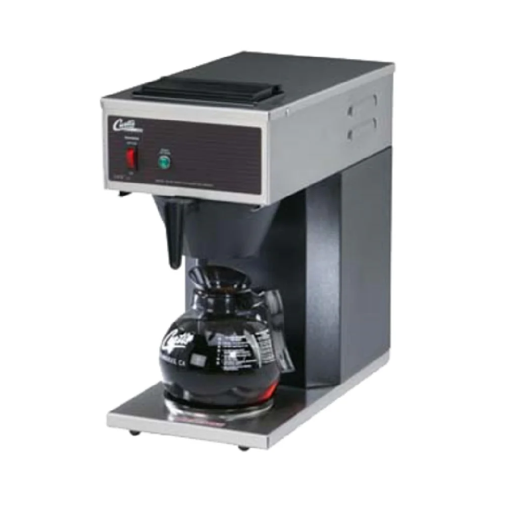 Curtis CAFE1DB10A000 9 Inch Manual Fill Coffee Brewer Single with Plastic Brew Basket Curtis CAFE1DB10A000 9 Inch Manual Fill Coffee Brewer Single with Plastic Brew Basket