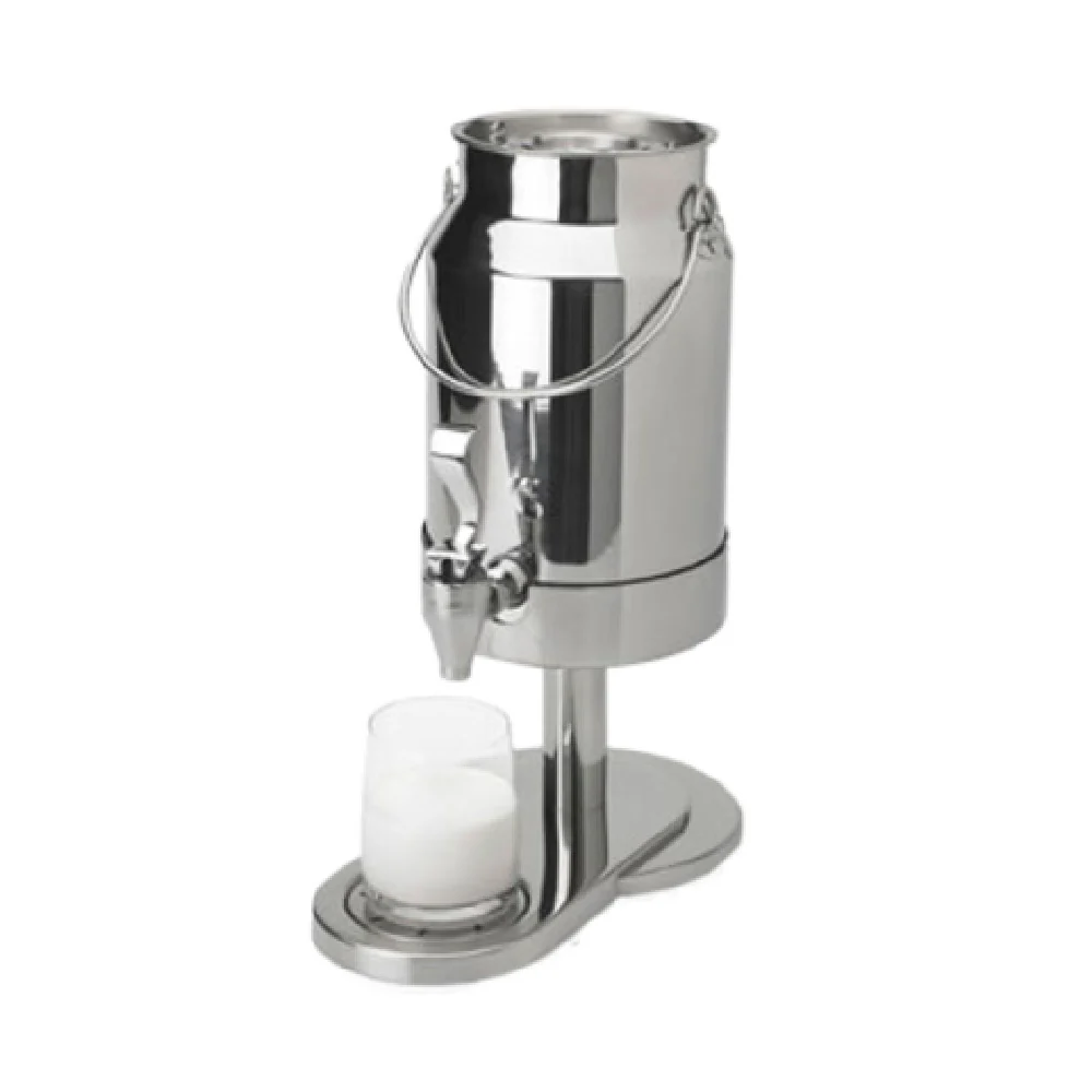 Vollrath 4635110 5 Quart Milk Dispenser Heavy-gauge Stainless Steel Mirror Finish