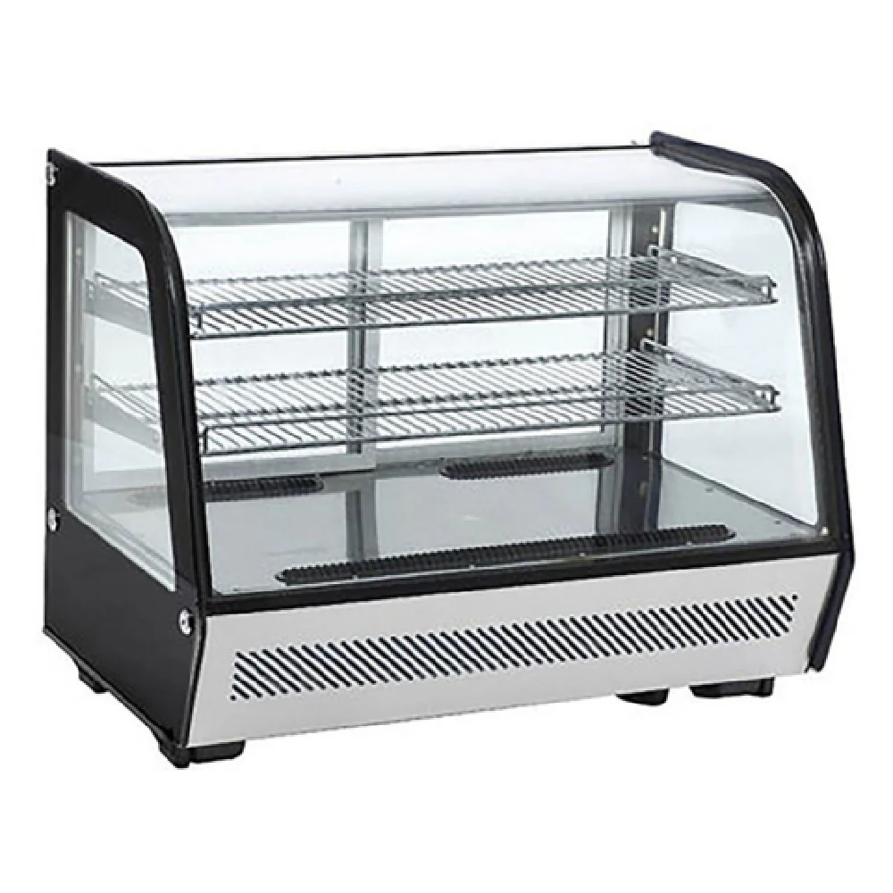 Admiral Craft BDRCTD-160 35 Inch Refrigerated Display Case Countertop Stainless Steel