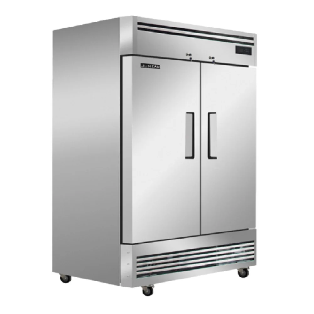 Omcan 58003 54 Inch Two-section Reach In Freezer 39.4 cu ft Stainless Steel Omcan 58003 54 Inch Two-section Reach In Freezer 39.4 cu ft Stainless Steel
