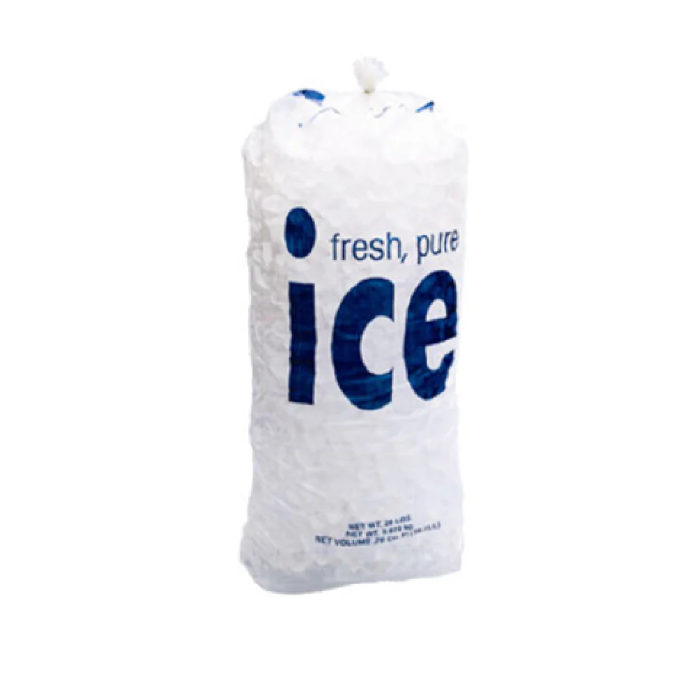 Follett 00116434 8 Lb Ice Bags 125 Bags Per Wicket 1.25 Mil Poly Bag