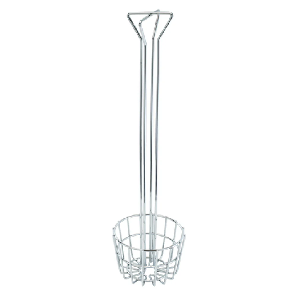 Winco TB-25 6-1/4 Inch Tortilla Shell Fry Basket Round Chrome Plated