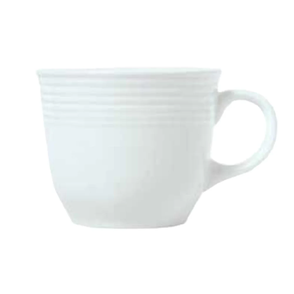 Libbey 911196015 8 Oz Tea Cup Porcelain Round Embossed Polished Foot