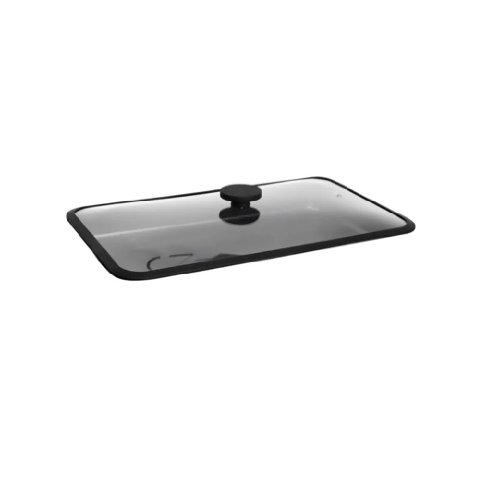 Steelite APGN1LID 20 Inch Lid Transparent Heat Resistant Glass Black Edges Steelite APGN1LID 20 Inch Lid Transparent Heat Resistant Glass Black Edges