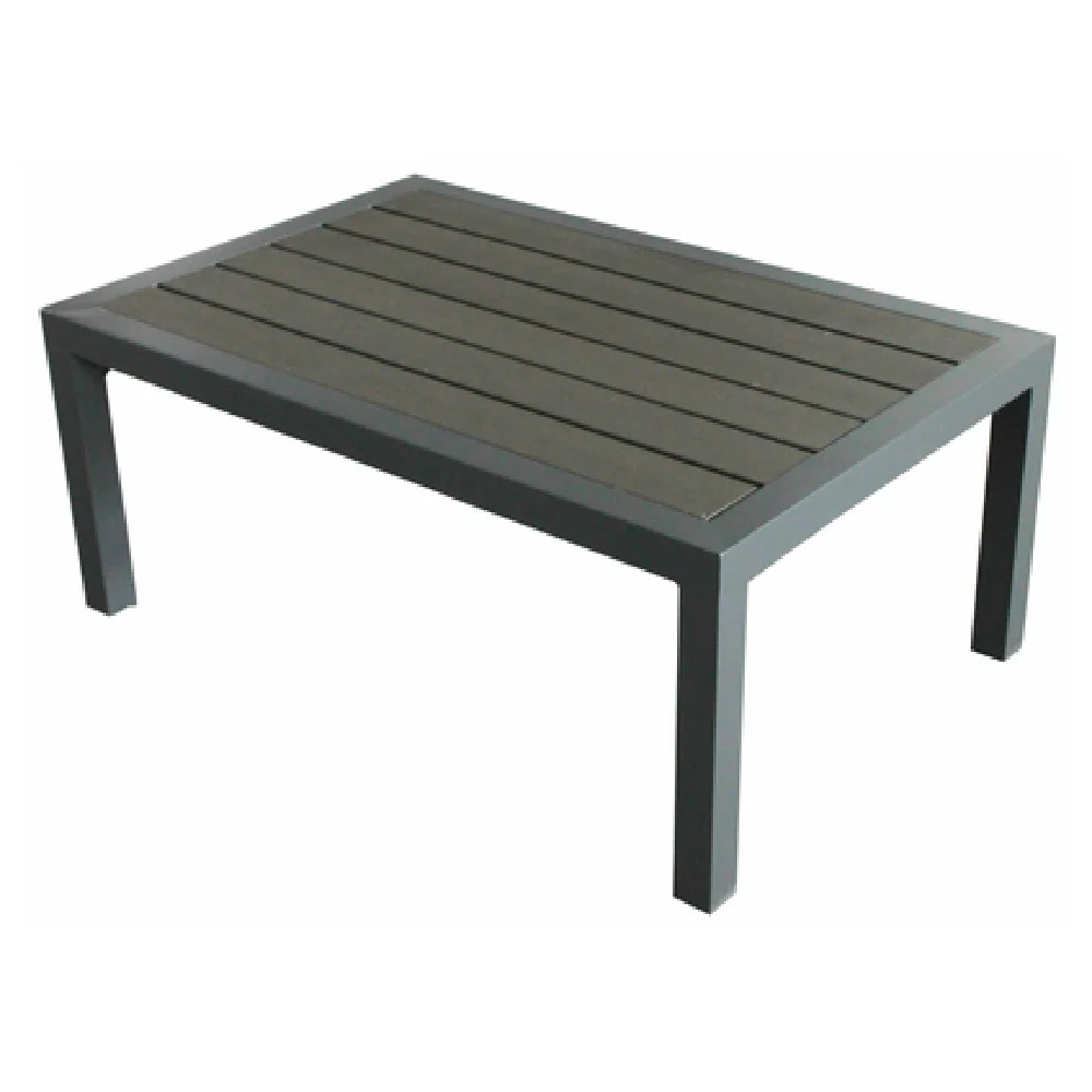 Plantation Prestige Commercial Furniture 8772747-01 47 Inch Table Gunmetal Faux Wood Plantation Prestige Commercial Furniture 8772747-01 47 Inch Table Gunmetal Faux Wood