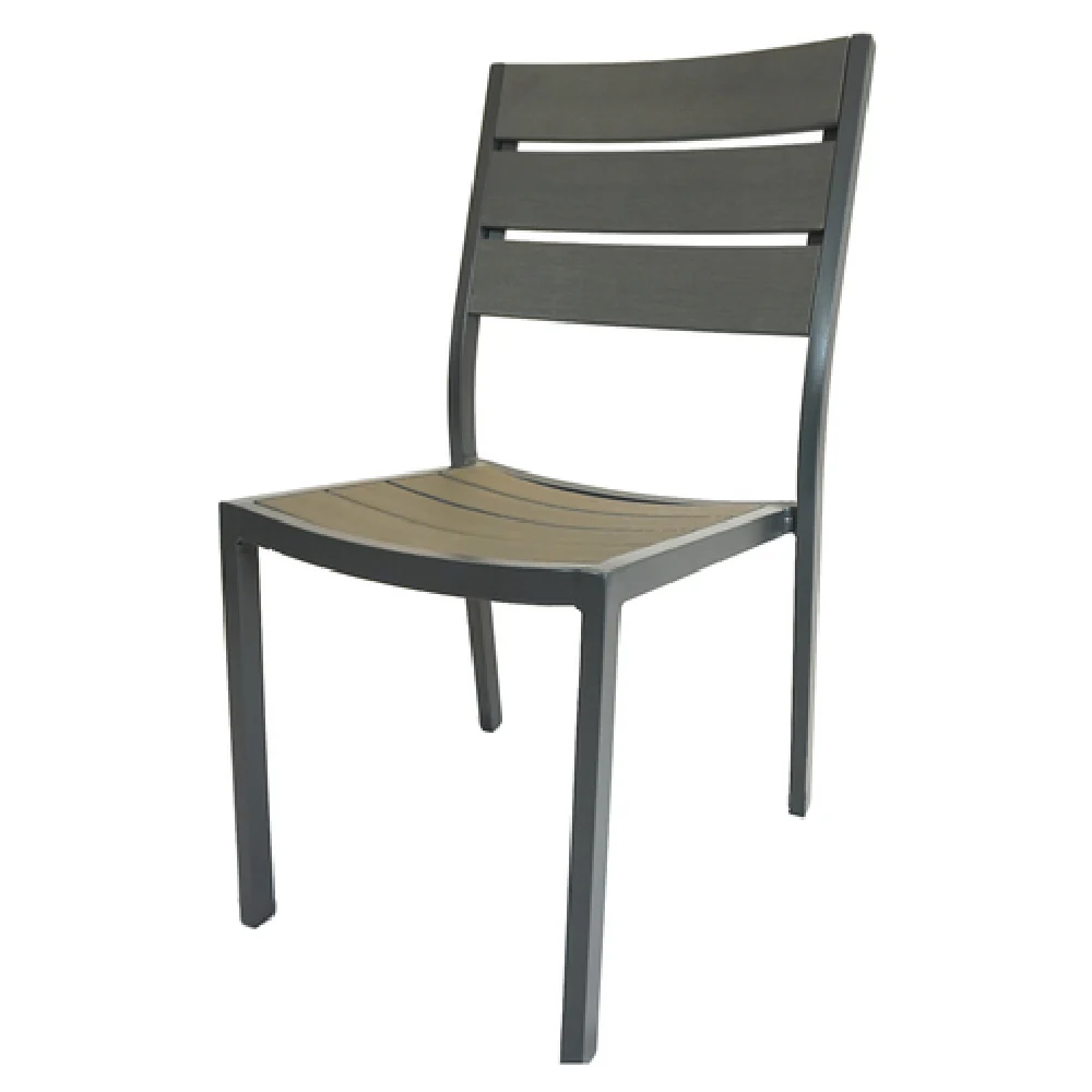 Plantation Prestige Commercial Furniture 8770700-04 19 Inch Chair Stackable Armless Aluminum Faux Wood Plantation Prestige Commercial Furniture 8770700-04 19 Inch Chair Stackable Armless Aluminum Faux Wood