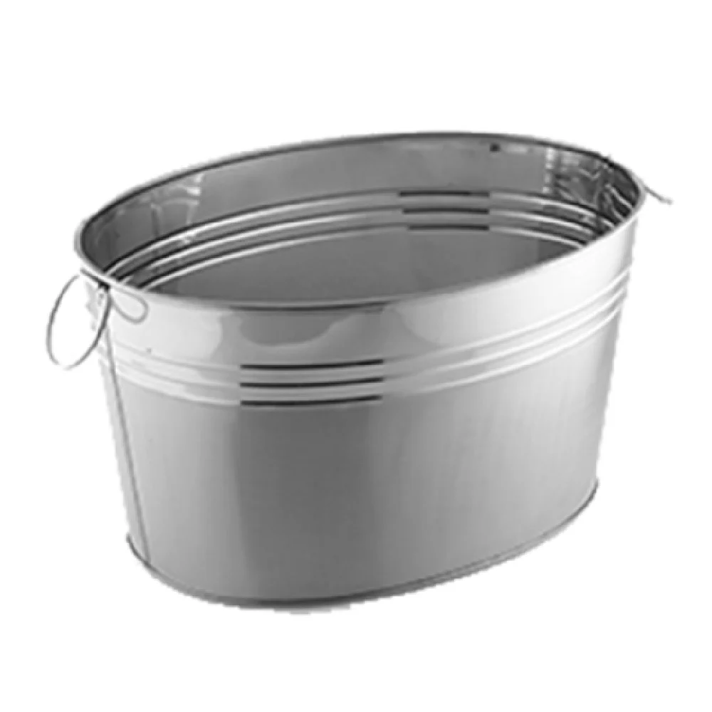 American Metalcraft STUB20 25 Quart Oval Tub Stainless Steel Dishwasher Safe