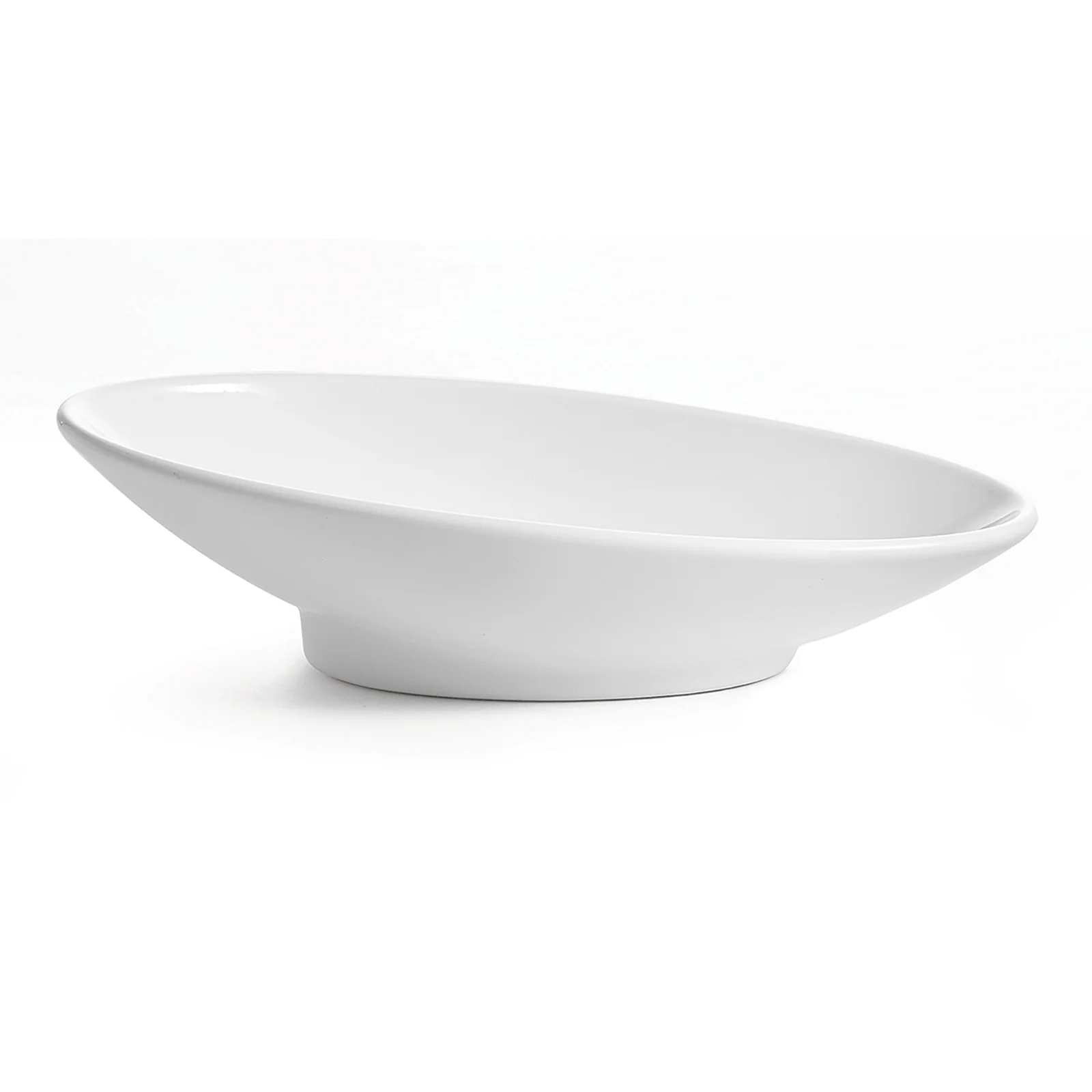 Tablecraft CW4082PB 10 Inch Oval Bowl Cold Holding Small 16 Oz Aluminum Pigeon Blue Finish