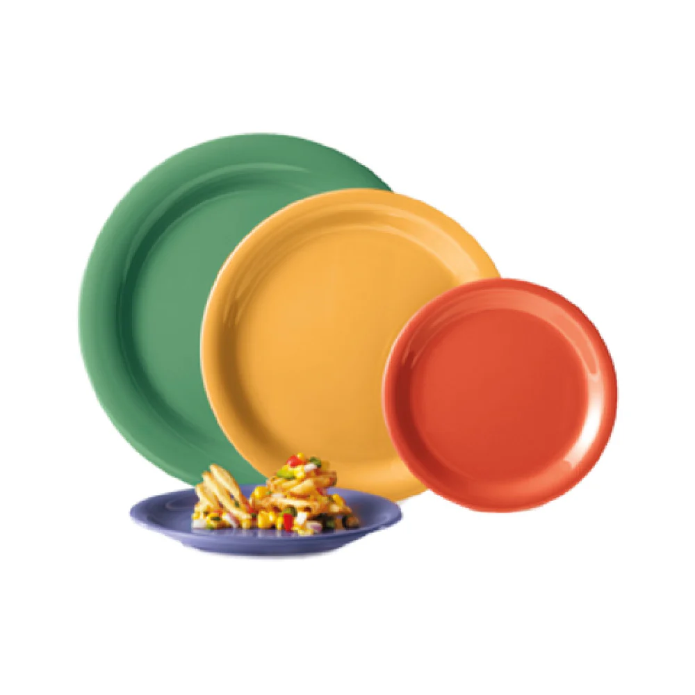 GET Enterprises NP-6-PB 6-1/2 Inch Round Plate Narrow Rim BPA Free Melamine Blue GET Enterprises NP-6-PB 6-1/2 Inch Round Plate Narrow Rim BPA Free Melamine Blue