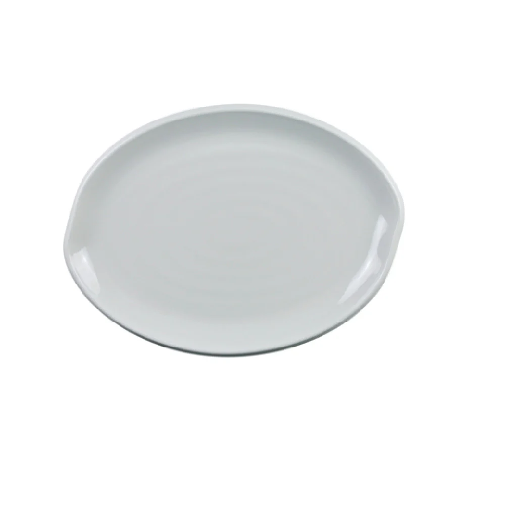 Yanco MD-212 12-1/2 Inch White Oval Plate Dishwasher Safe Melamine Yanco MD-212 12-1/2 Inch White Oval Plate Dishwasher Safe Melamine