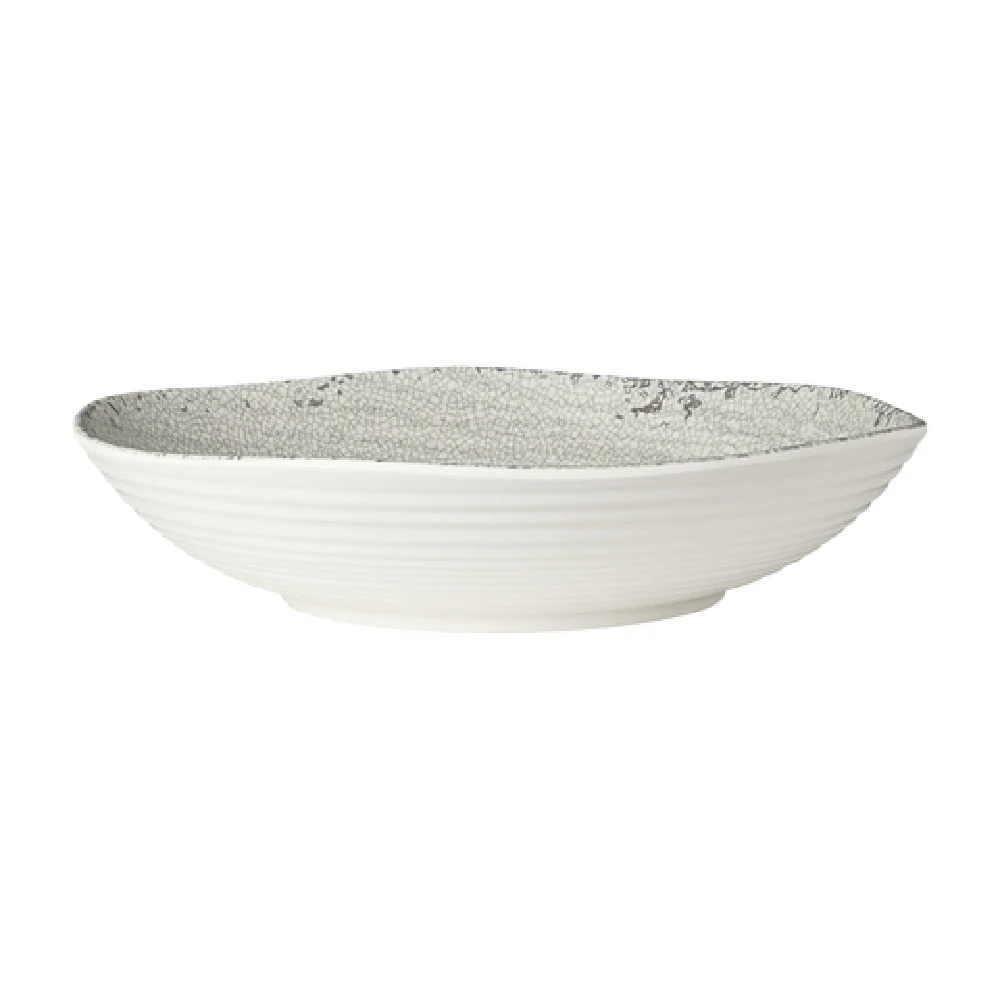 Steelite 7194TM043 14 Inch Large Round Shallow Bowl Pompeii Stone - Case Packs Steelite 7194TM043 14 Inch Large Round Shallow Bowl Pompeii Stone - Case Packs
