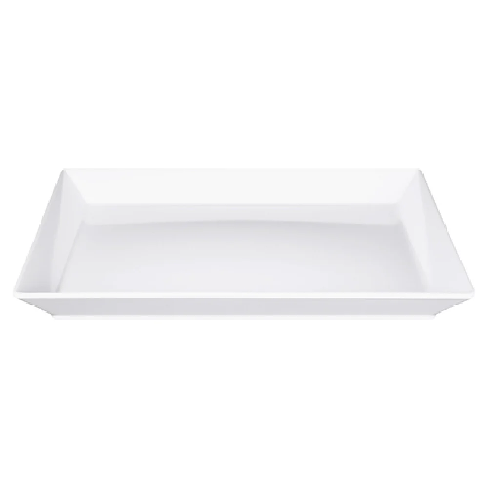 GET Enterprises M1512B-W 12 Inch Plastic Serving Platter with Bump White