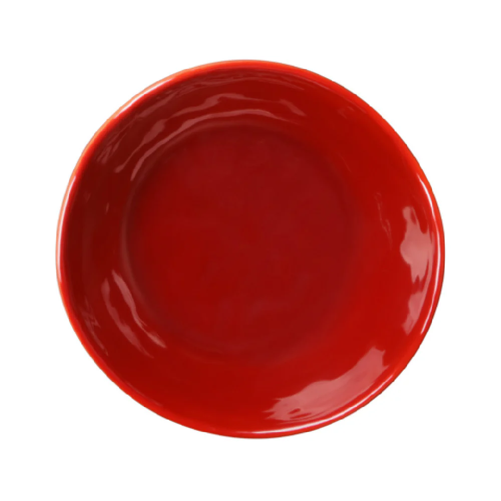 GET Enterprises DGB62R-RG 6 Inch 17 Oz Round Irregular Bowl Melamine Red Glaze