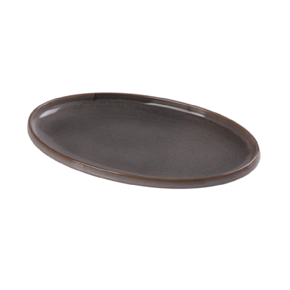 Yanco PK-314 14 Inch Oval Plate Porcelain Rolled Edge Dishwasher Safe Yanco PK-314 14 Inch Oval Plate Porcelain Rolled Edge Dishwasher Safe