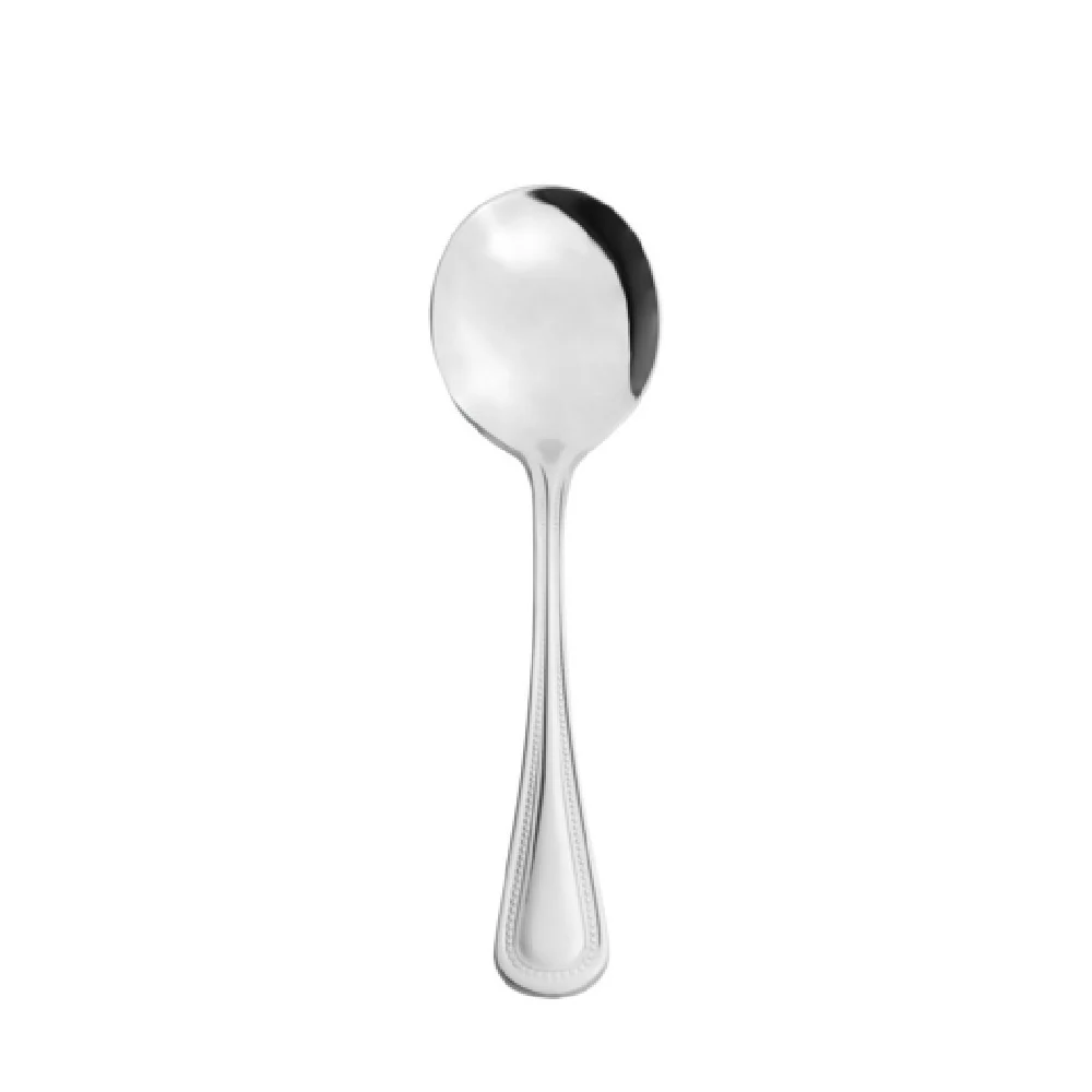 CAC China 8008-04 5 7/8 Inch Golden Pearl Bouillon Spoon Heavyweight 18/8 Stainless Steel CAC China 8008-04 5 7/8 Inch Golden Pearl Bouillon Spoon Heavyweight 18/8 Stainless Steel