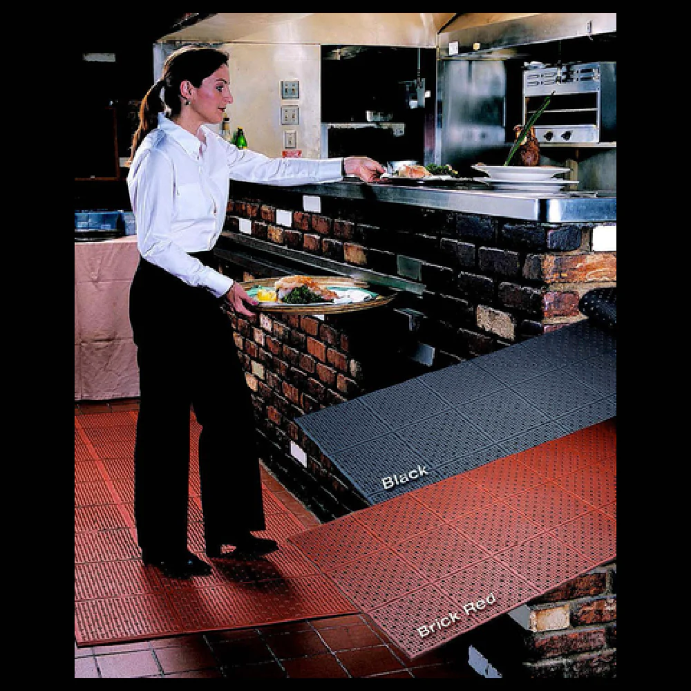 Cactus Mat 1640F-C3 3' Black Anti-Fatigue Rubber Floor Mat with Knob Surface Cactus Mat 1640F-C3 3' Black Anti-Fatigue Rubber Floor Mat with Knob Surface